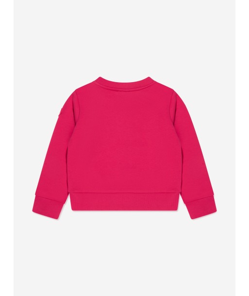 Moncler Enfant Girls Graphic Print Sweatshirt in Pink vente chaude votre 