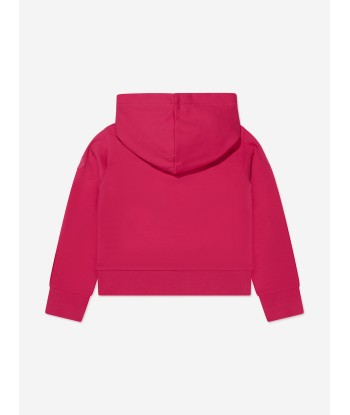 Moncler Enfant Girls Logo Hoodie in Pink Comment ça marche