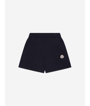 Moncler Enfant Boys Logo Sweat Shorts in Navy vente chaude votre 