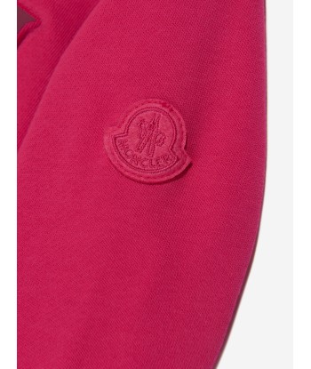 Moncler Enfant Girls Logo Hoodie in Pink Comment ça marche