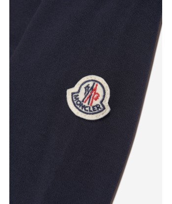 Moncler Enfant Boys Logo Hoodie in Navy de la marque