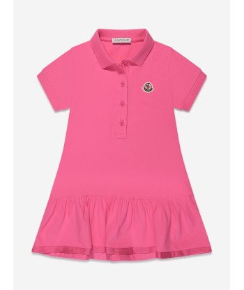 Moncler Enfant Girls Polo Dress in Pink En savoir plus