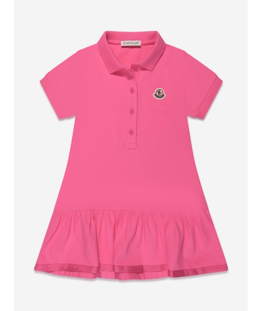 Moncler Enfant Girls Polo Dress in Pink En savoir plus