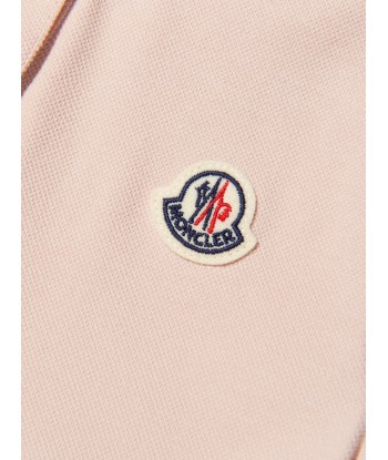 Moncler Enfant Girls Polo Dress in Pink pas cher