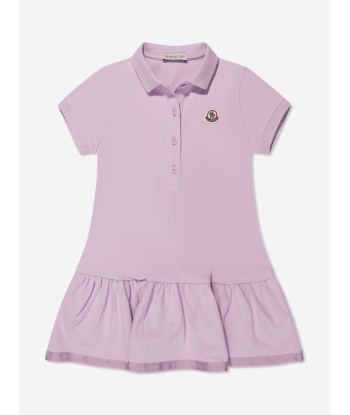 Moncler Enfant Girls Polo Dress in Lilac pas cher