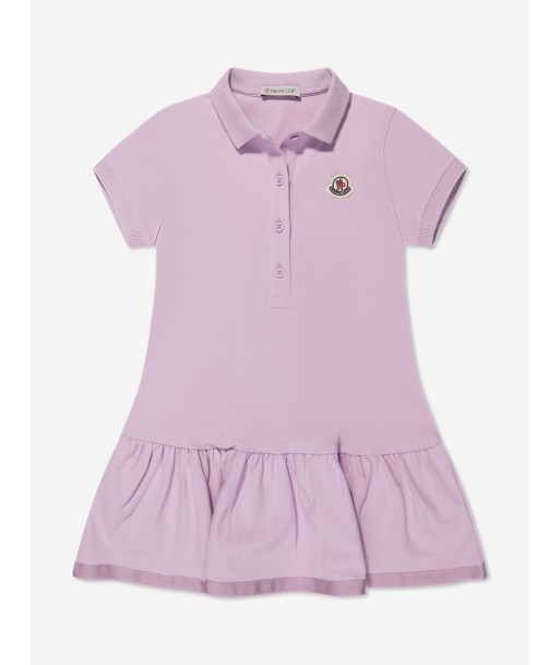 Moncler Enfant Girls Polo Dress in Lilac pas cher