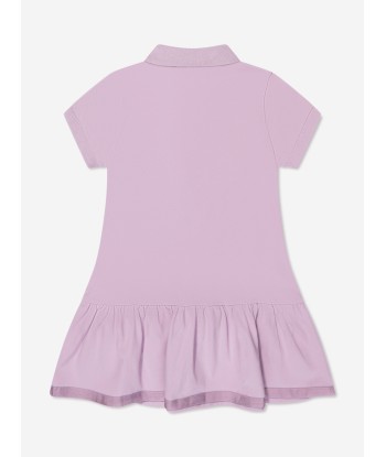 Moncler Enfant Girls Polo Dress in Lilac pas cher