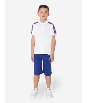 Moncler Enfant Boys Polo Shirt And Shorts Set in White s'inspire de l'anatomie humaine