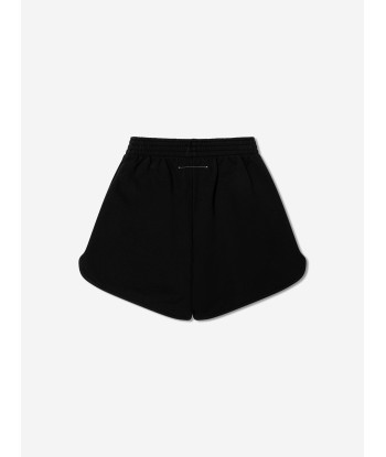 MM6 Maison Margiela Kids Logo Shorts In Black JUSQU'A -70%! 