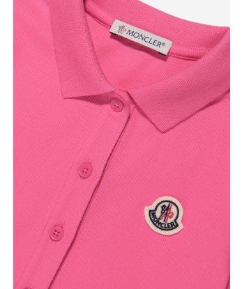 Moncler Enfant Girls Polo Dress in Pink En savoir plus