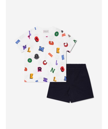 Moncler Enfant Boys T-Shirt And Shorts Set in Multicolour acheter en ligne