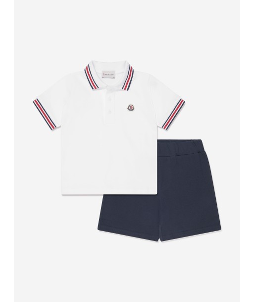 Moncler Enfant Boys Polo Shirt And Shorts in Blue 2 - 3 jours ouvrés.