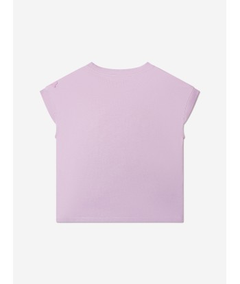 Moncler Enfant Girls Logo Graphic T-Shirt in Lilac Comparez plus de prix