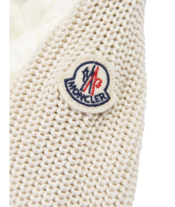 Moncler Enfant Girls Down Padded Zip Up Cardigan in Cream de votre