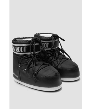 Moon Boot Kids Icon Low Nylon Snow Boots in Black livraison gratuite