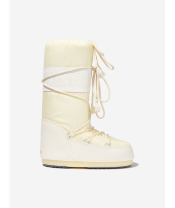 Moon Boot Kids Icon Nylon Snow Boots in Ivory l'achat 