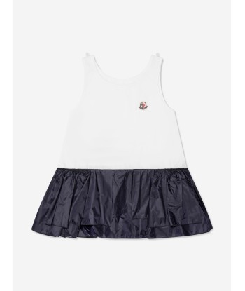 Moncler Enfant Girls Pocket Dress in Navy de France