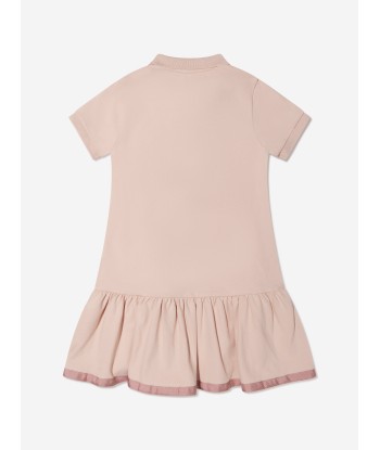 Moncler Enfant Girls Polo Dress in Pink pas cher