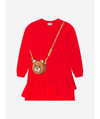 Moschino Girls Bear Bag Print Dress prix