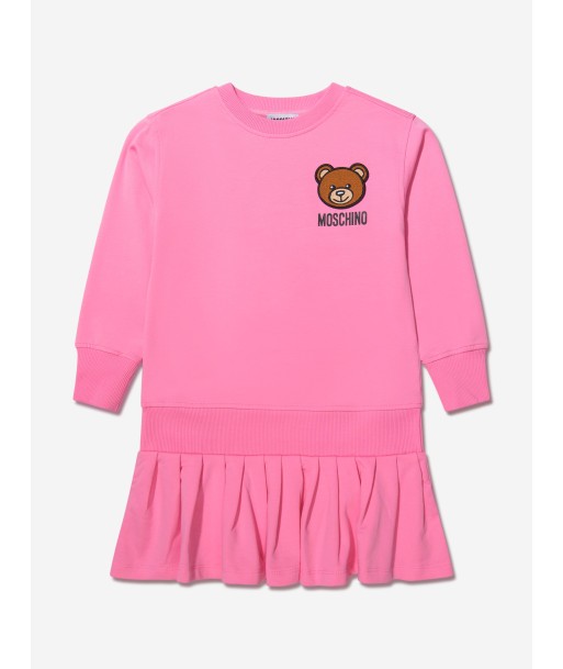 Moschino Girls Long Sleeve Bear Logo Dress vous aussi creer 