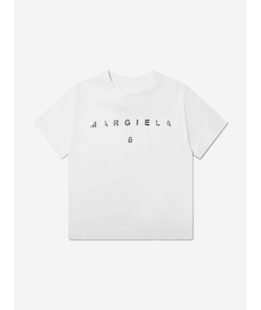 MM6 Maison Margiela Kids Logo T-Shirt In White 2 - 3 jours ouvrés.