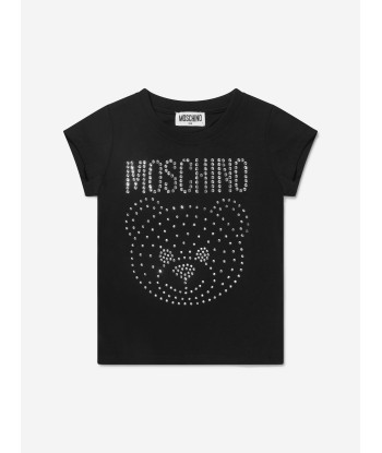 Moschino Girls Bear Logo T-Shirt pas cheres