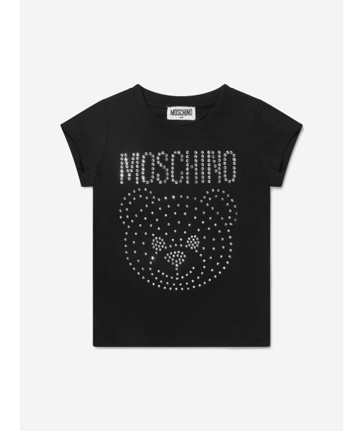 Moschino Girls Bear Logo T-Shirt pas cheres