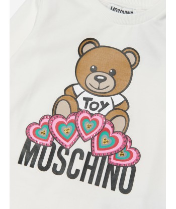 Moschino Girls Long Sleeve Bear Hearts T-Shirt 50% de réduction en Octobre 2024