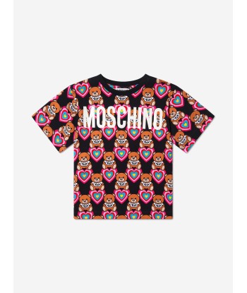 Moschino Girls Bear Hearts Maxi T-Shirt de France