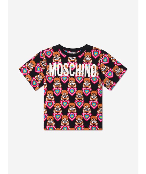 Moschino Girls Bear Hearts Maxi T-Shirt de France