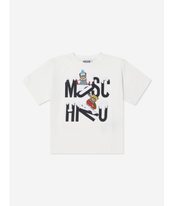 Moschino Kids Snow Bear Logo T-Shirt Jusqu'à 80% De Réduction