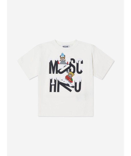 Moschino Kids Snow Bear Logo T-Shirt Jusqu'à 80% De Réduction