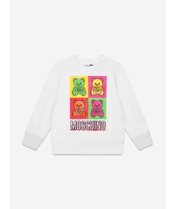 Moschino Kids Teddy Bear Logo Sweatshirt basket pas cher