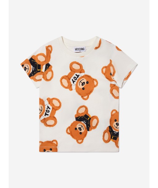 Moschino Kids Teddy Bear Logo T-Shirt basket pas cher