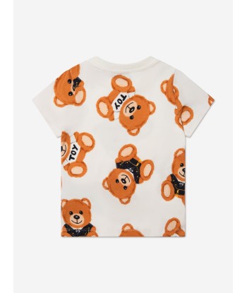 Moschino Kids Teddy Bear Logo T-Shirt basket pas cher