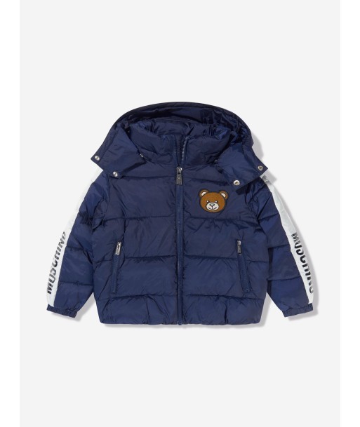 Moschino Kids Logo Trim Padded Jacket de la marque