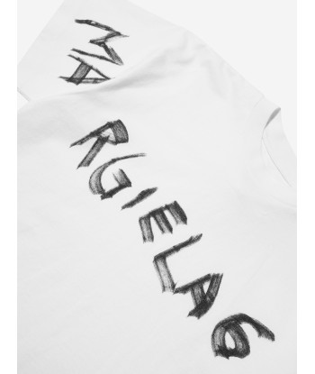 MM6 Maison Margiela Kids Cropped Logo T-Shirt In White suggérées chez