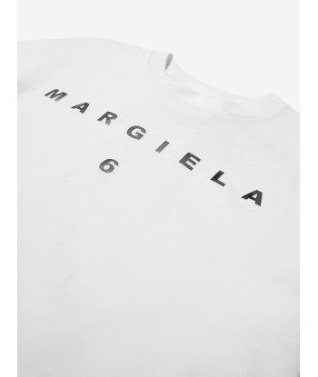 MM6 Maison Margiela Kids Logo T-Shirt In White 2 - 3 jours ouvrés.