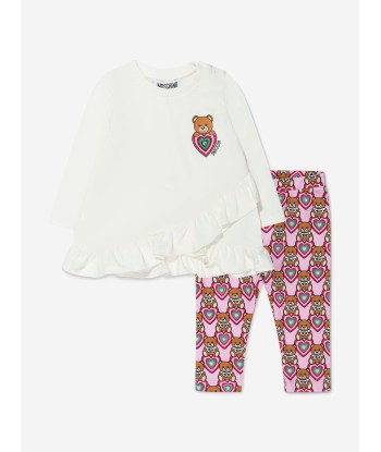 Moschino Baby Girls T-Shirt And Leggings Set vente chaude votre 