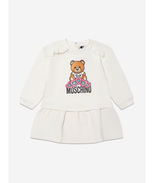 Moschino Baby Girls Teddy Hearts Sweater Dress à prix réduit toute l'année