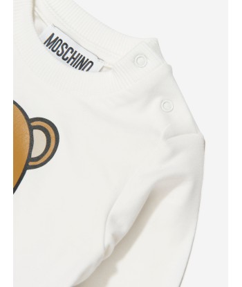 Moschino Baby Girls Long Sleeve Teddy Hearts T-Shirt Economisez 