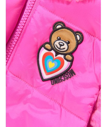 Moschino Baby Girls Teddy Heart Padded Jacket Profitez des Offres !