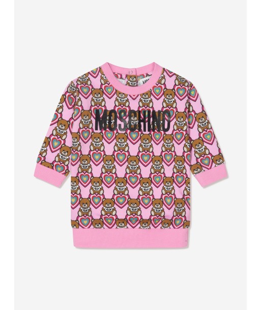 Moschino Baby Girls Teddy Bear Hearts Dress Faites des économies