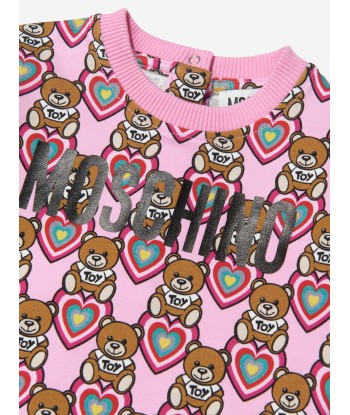 Moschino Baby Girls Teddy Bear Hearts Dress Faites des économies