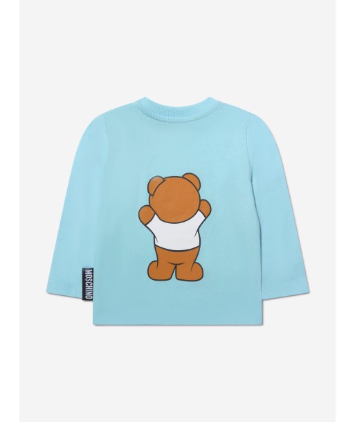 Moschino Baby Long Sleeve Teddy Bear T-Shirt en linge