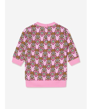 Moschino Baby Girls Teddy Bear Hearts Dress Faites des économies