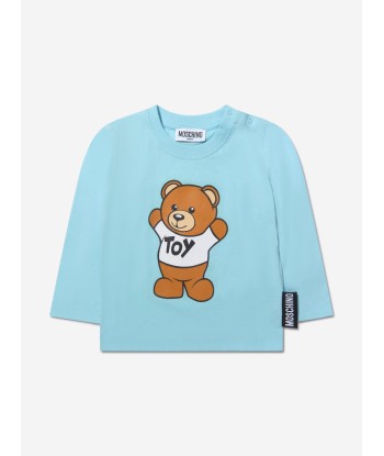 Moschino Baby Long Sleeve Teddy Bear T-Shirt en linge