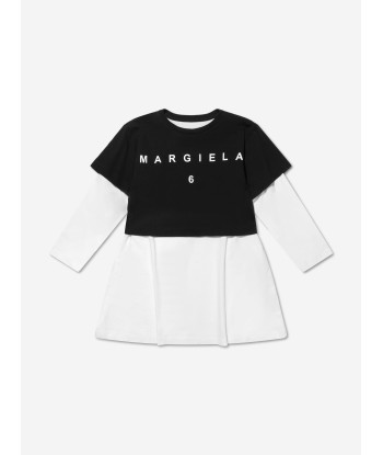 MM6 Maison Margiela Kids Contrast Sleeve T-Shirt Dress Fin de série