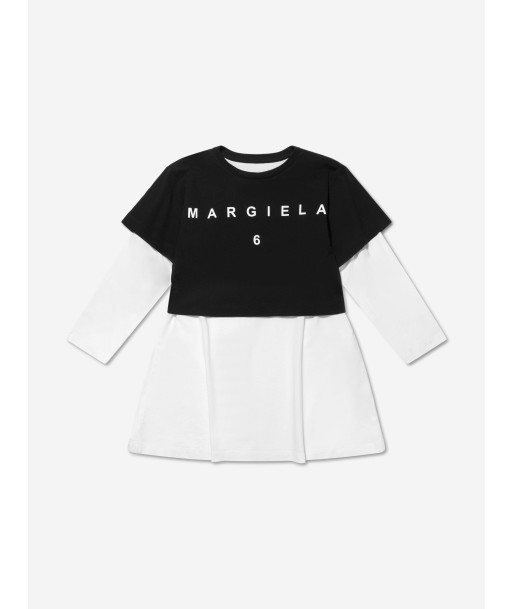 MM6 Maison Margiela Kids Contrast Sleeve T-Shirt Dress Fin de série