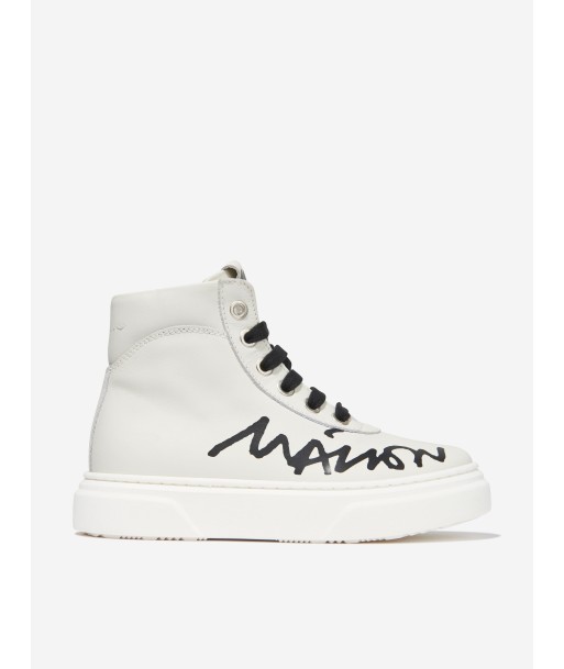 MM6 Maison Margiela Kids Leather High Top Trainers votre